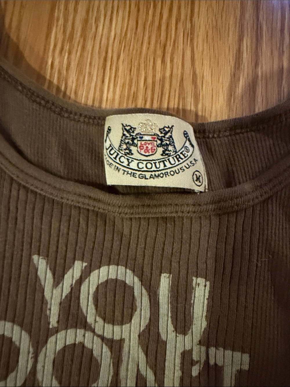 Vintage Juicy Couture Graphic Ribbed Tank Top - Picture 3 of 4
